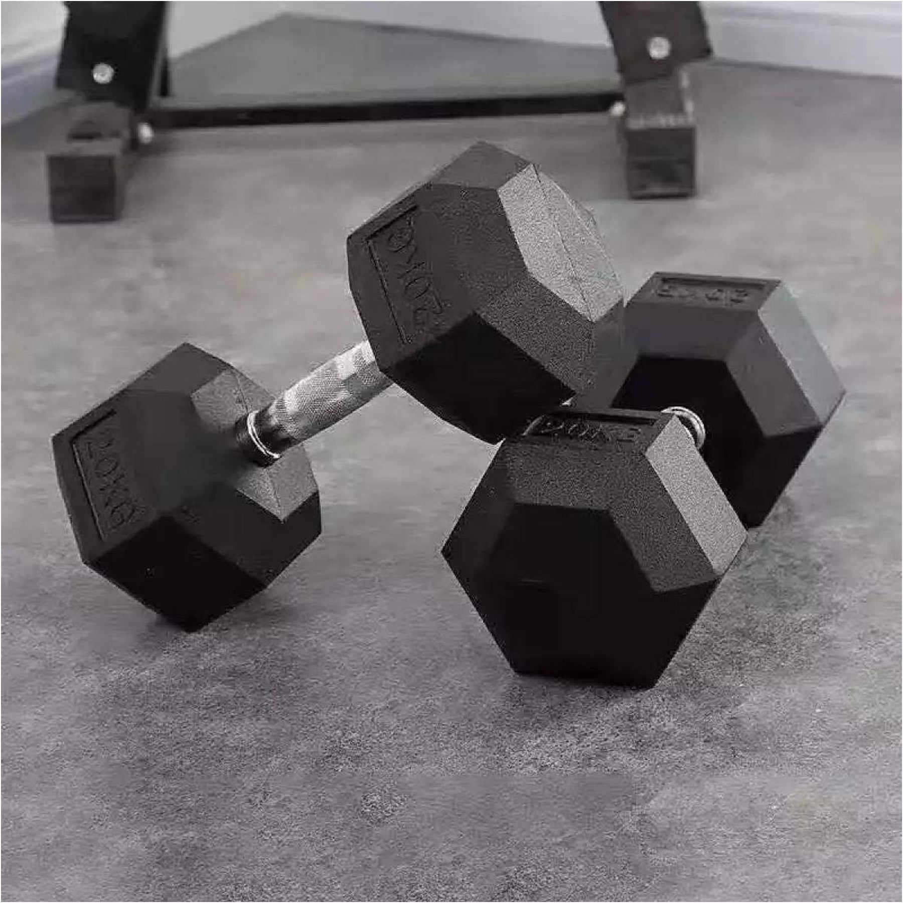 Hex Dumbbell Set – Rubber-Coated Weights for Home & Gym UK