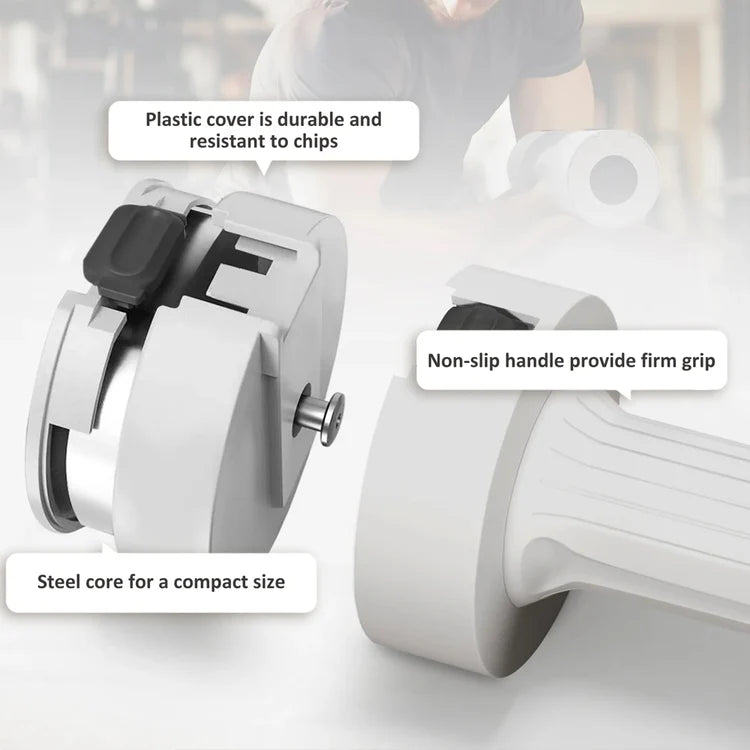 Adjustable Dumbbells Pair 2.5–10kg – Compact 3-in-1 Weights for Home Gym