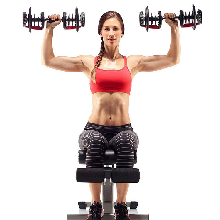 Adjustable Dumbbell Set 24kg (53lbs) – Quick Dial Weights for Home Gym