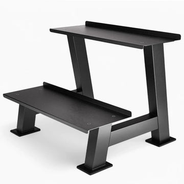 Commercial Half Kettlebell Rack for gym storage, heavy duty steel design keeps kettlebells organized and accessible during workouts