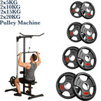 Home Gym Cable Crossover Machine – Adjustable Dual Pulley System