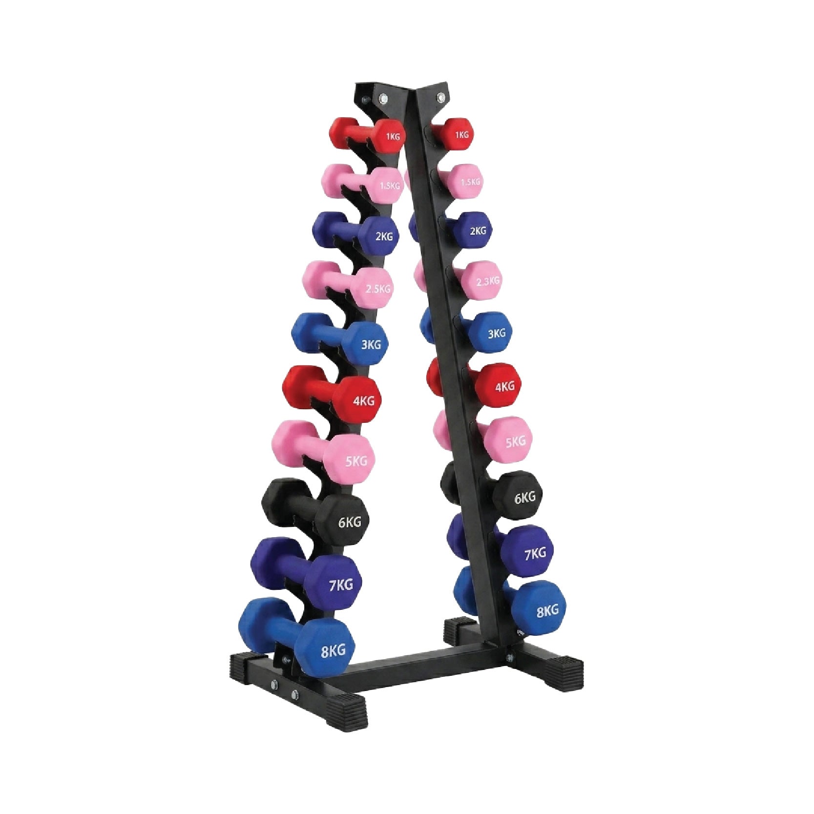 Neoprene Dumbbell 10 Tree Rack