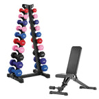 Neoprene Dumbbell 10 Tree Rack