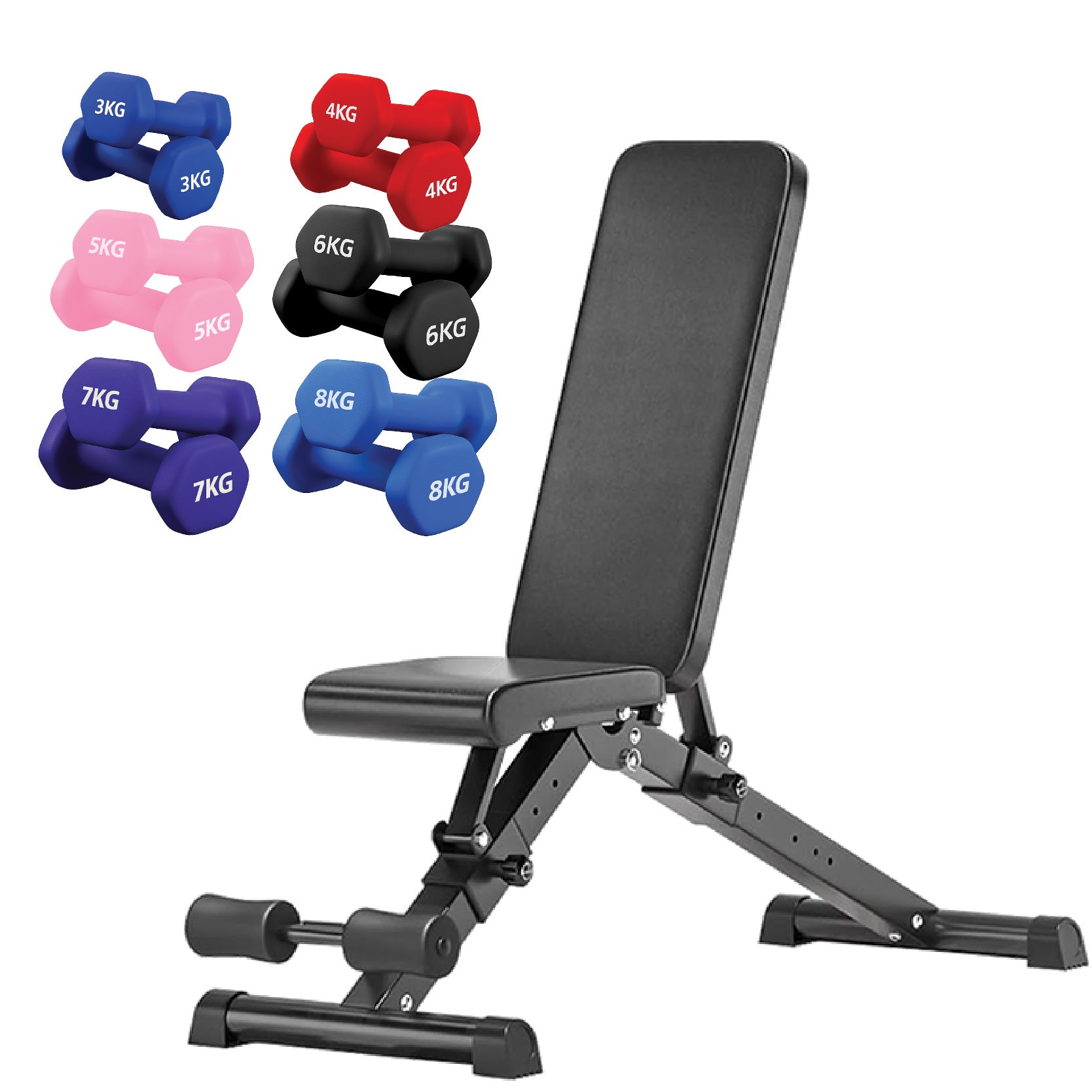 Neoprene Dumbbell 6 Tree Rack