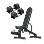 Round Adjustable Dumbbells Pair 20–36kg – Quick Dial Weights for Home Gym