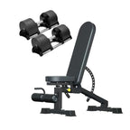 Round Adjustable Dumbbells Pair 20–36kg – Quick Dial Weights for Home Gym