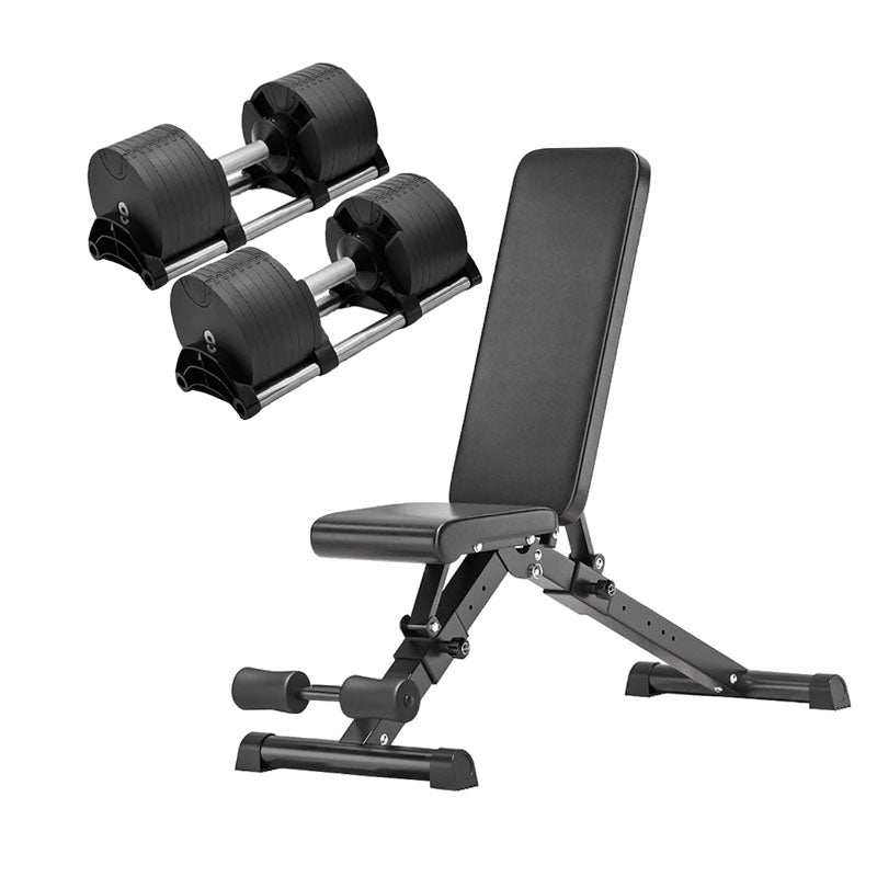 Adjustable Dumbbell 45kg – Quick Dial Round Weight for Home Gym Training
