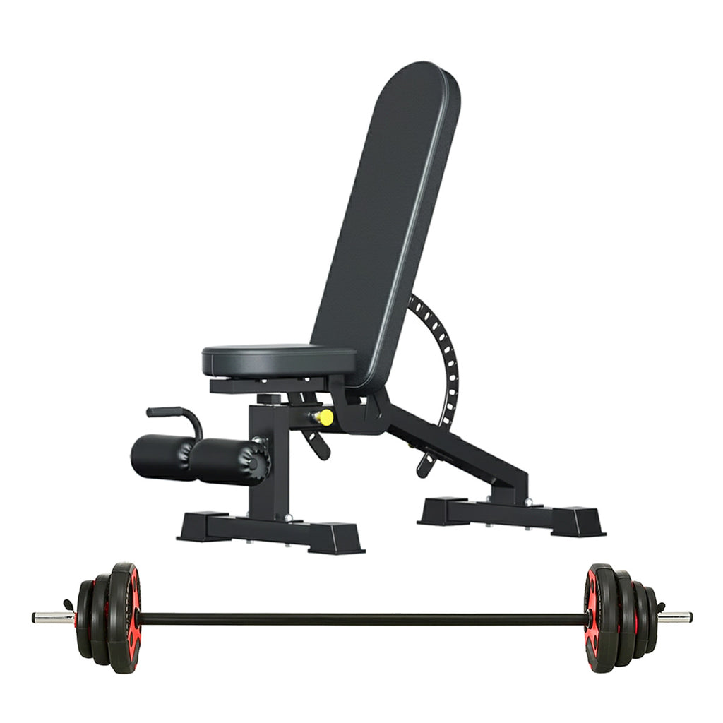 Adjustable Dumbbells & Barbell Set 65kg – 2-in-1 Free Weights for Home Gym