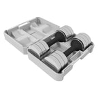 Adjustable Dumbbells Pair 2.5–10kg – Compact 3-in-1 Weights for Home Gym