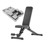 Adjustable Dumbbells Pair 2.5–10kg – Compact 3-in-1 Weights for Home Gym