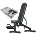 Adjustable Dumbbells Pair 2.5–10kg – Compact 3-in-1 Weights for Home Gym