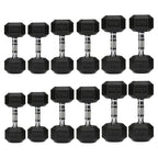 Hex Dumbbell Set – 6 Pairs with A6 Tree Rack in UK