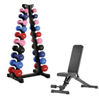 Neoprene Dumbbell 10 Tree Rack