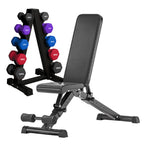 Neoprene Hex Dumbbell 5 Tree Rack