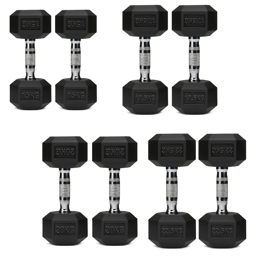 Hex Dumbbell Set 4 Pair with A5 Tier Rack