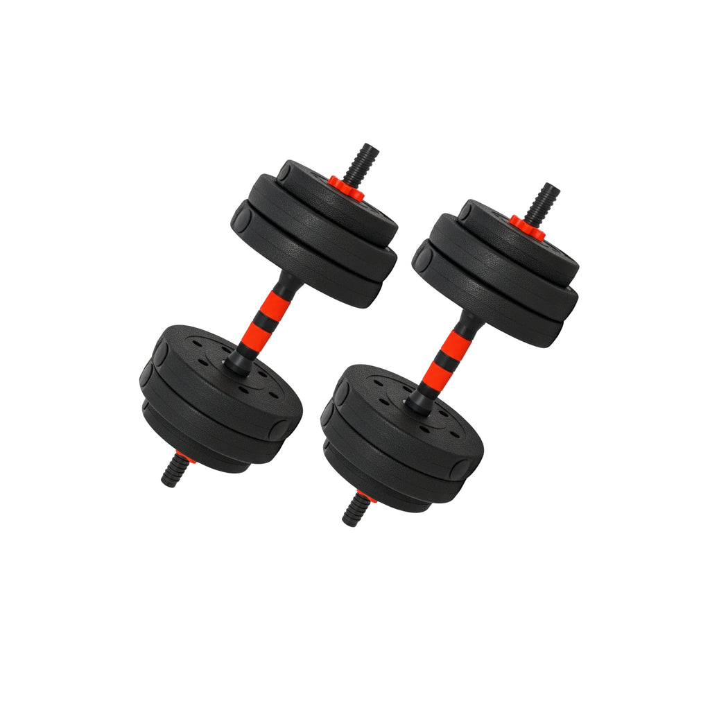 Adjustable Dumbbells & Barbell Set (20 kg / 25 kg / 30 kg) – 2-in-1 Home Gym Free Weights