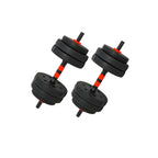 Adjustable Dumbbells & Barbell Set (20 kg / 25 kg / 30 kg) – 2-in-1 Home Gym Free Weights
