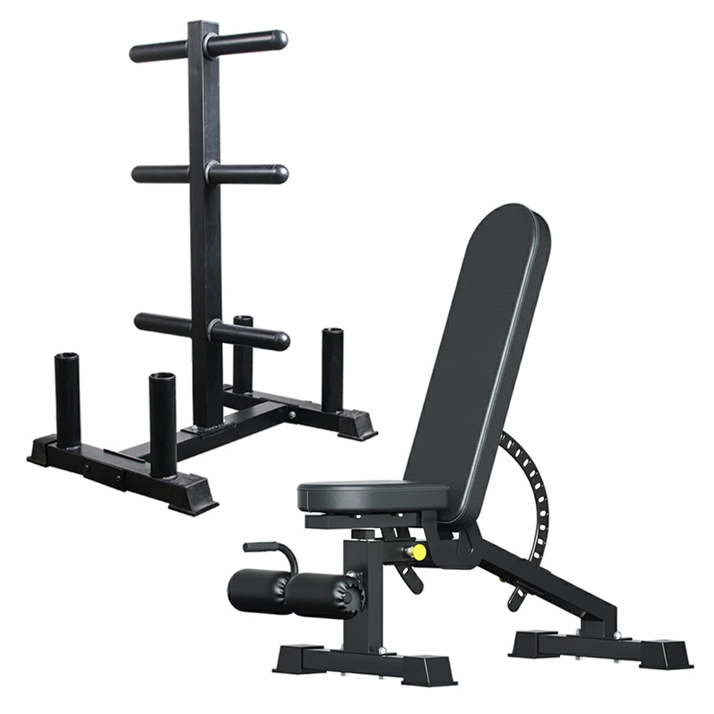 Durable Olympic weight tree & bar stand for heavy lifting