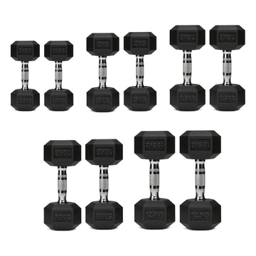 5 Tier Hex Dumbbell Tree Rack – Home Gym Dumbbell Storage Stand