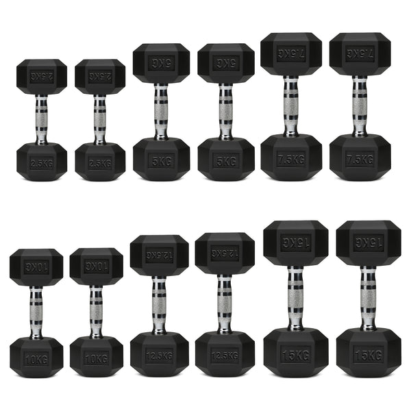 6 Tier Hex Dumbbell Tree Rack – Storage Rack for Hex Dumbbells & Rubber Dumbbell Sets