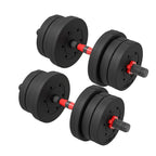Adjustable Dumbbells & Barbell Set (20 kg / 25 kg / 30 kg) – 2-in-1 Home Gym Free Weights