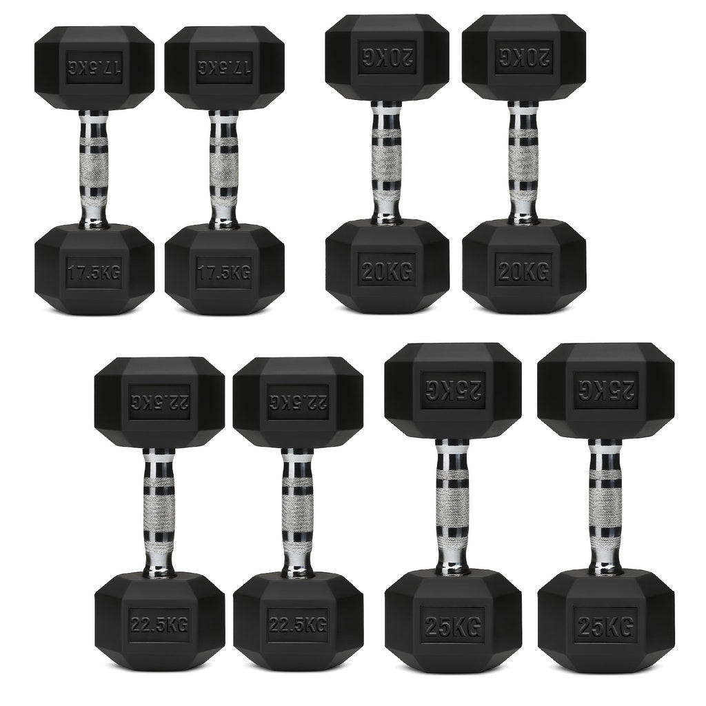 Hex Dumbbell Set 4 Pair with A5 Tier Rack