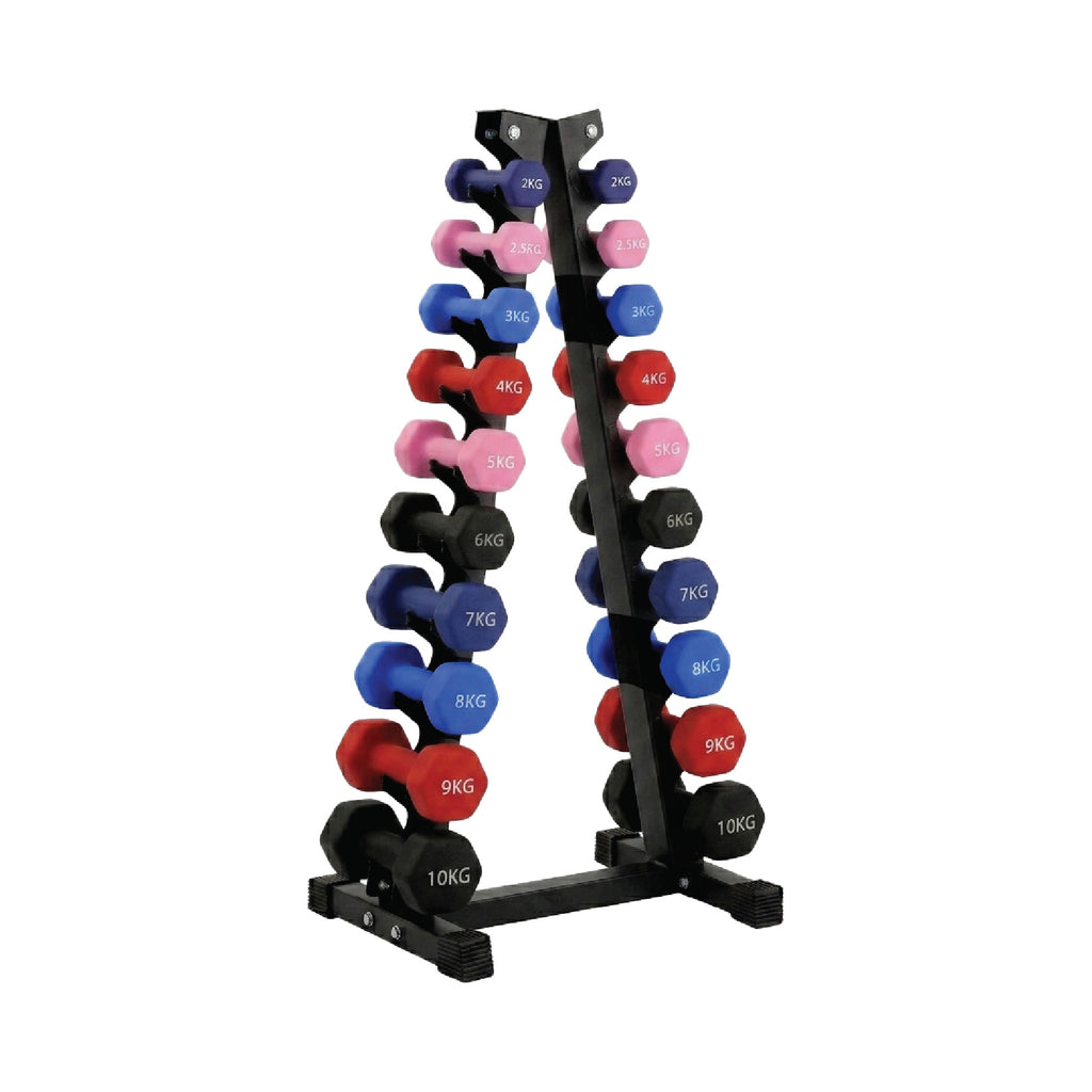 Neoprene Dumbbell 10 Tree Rack