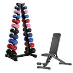 Neoprene Dumbbell 10 Tree Rack
