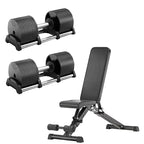 Adjustable Dumbbell 45kg – Quick Dial Round Weight for Home Gym Training