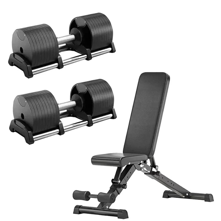 Adjustable Dumbbell 45kg – Quick Dial Round Weight for Home Gym Training