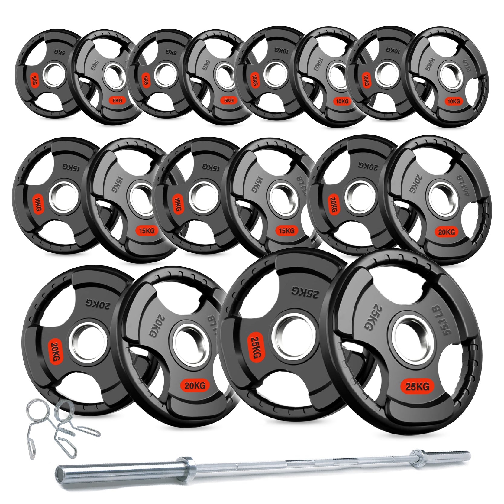 Tri Grip Cast Iron Weight Plates | 1.25kg to 25kg in UK