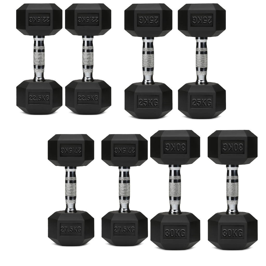 Hex Dumbbell Set 4 Pair with A5 Tier Rack