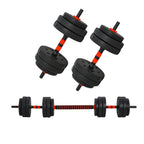 Adjustable Dumbbells & Barbell Set (20 kg / 25 kg / 30 kg) – 2-in-1 Home Gym Free Weights