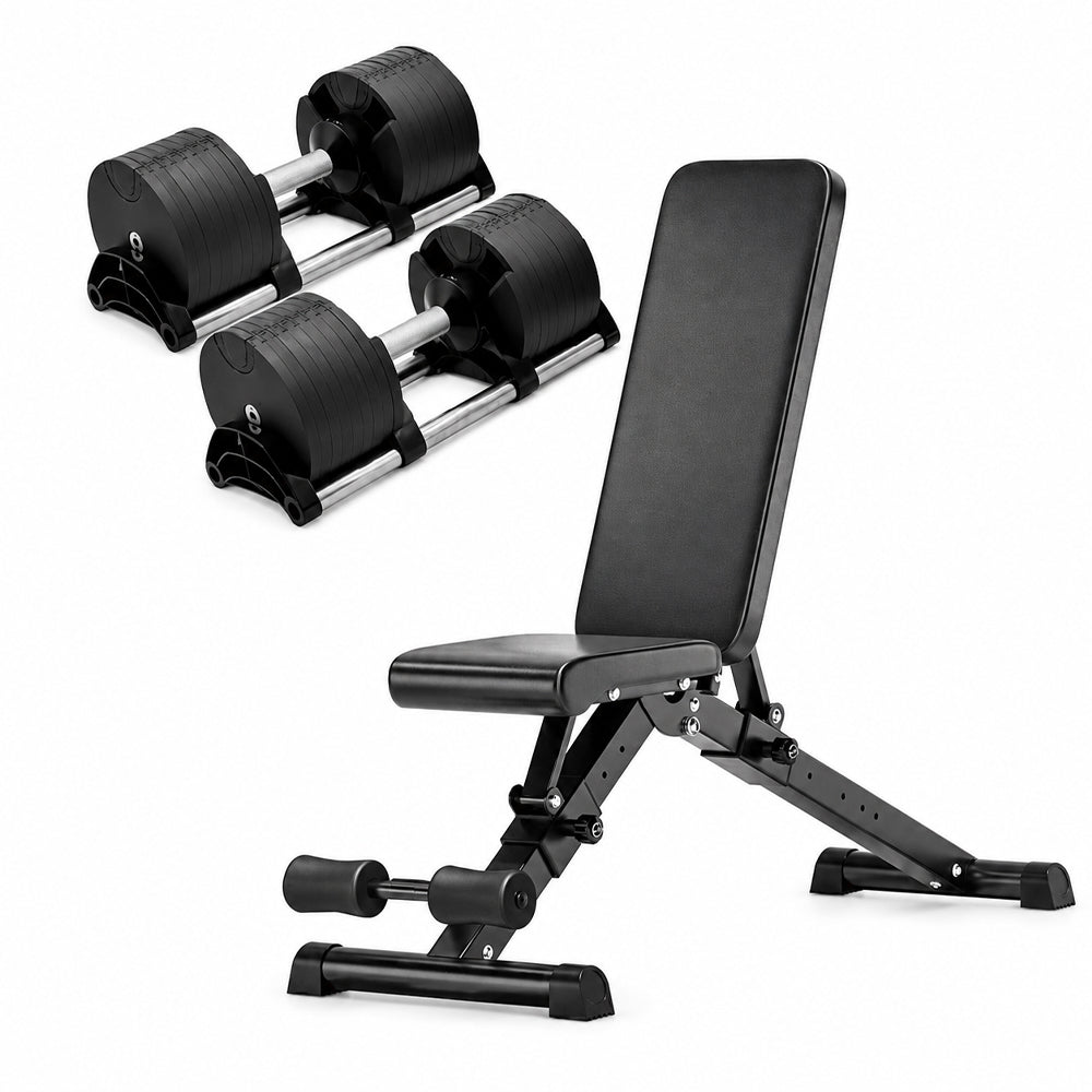 Adjustable Dumbbells 20kg & 50kg For Home Gym