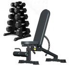 Hex Dumbbell Set – 5 Pairs with 5-Tier Tree Rack