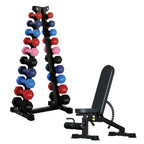 Neoprene Dumbbell 10 Tree Rack