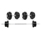 Adjustable Dumbbells & Barbell Set 65kg – 2-in-1 Free Weights for Home Gym