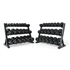 Hex Dumbbell Set with Rack ( 2.5kg to 30kg ) | in UK