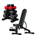 3 Tier Neoprene Hex Dumbbell Tree Rack – Heavy Duty Dumbbell Storage Rack for Home Gym