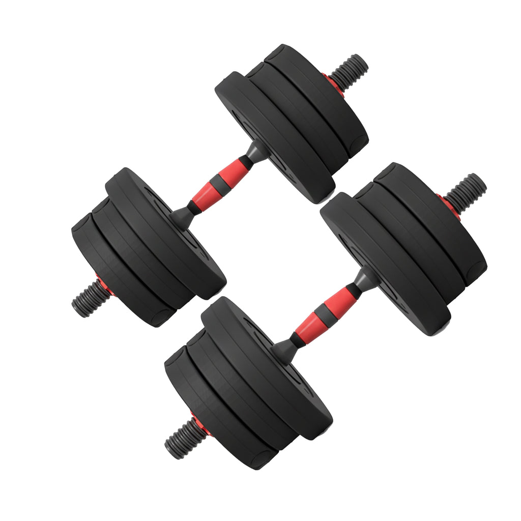 Adjustable Dumbbells & Barbell Set (20 kg / 25 kg / 30 kg) – 2-in-1 Home Gym Free Weights