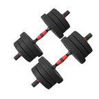 Adjustable Dumbbells & Barbell Set (20 kg / 25 kg / 30 kg) – 2-in-1 Home Gym Free Weights