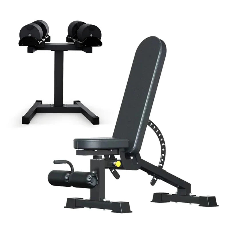 Round Adjustable Dumbbells Pair 20–36kg – Quick Dial Weights for Home Gym