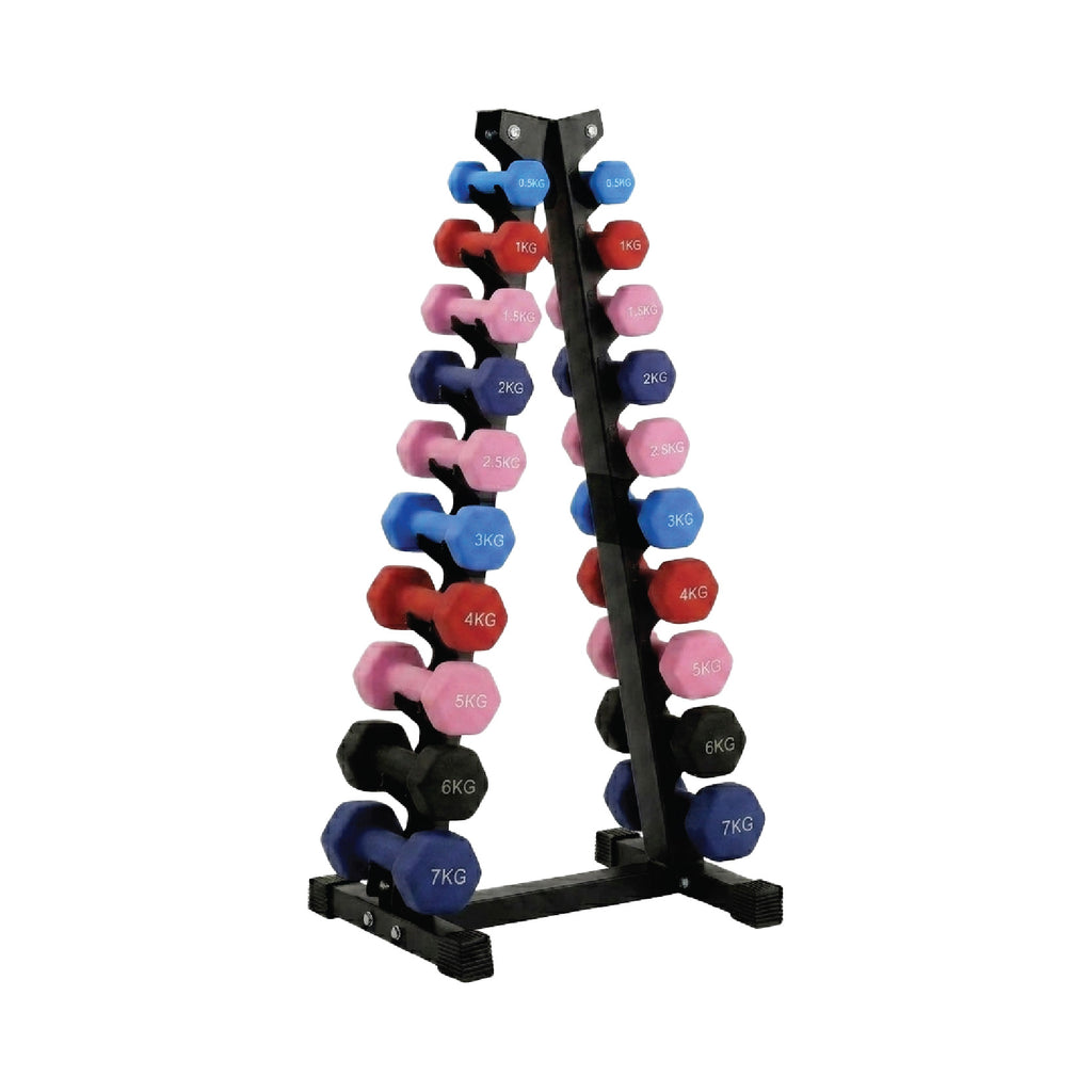Neoprene Dumbbell 10 Tree Rack