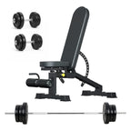 Adjustable Dumbbells & Barbell Set 65kg – 2-in-1 Free Weights for Home Gym