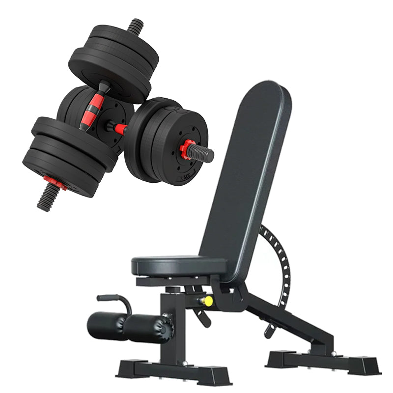 Adjustable Dumbbells & Barbell Set (20 kg / 25 kg / 30 kg) – 2-in-1 Home Gym Free Weights