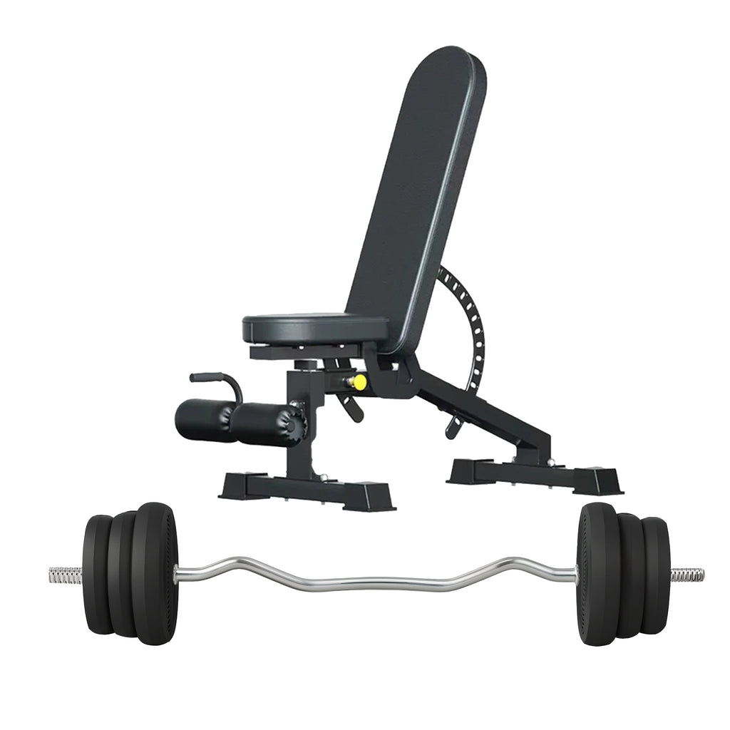 Adjustable Dumbbells & Barbell Set 65kg – 2-in-1 Free Weights for Home Gym