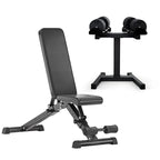 Round Adjustable Dumbbells Pair 20–36kg – Quick Dial Weights for Home Gym