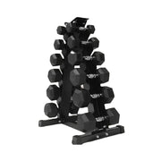6 Tier Hex Dumbbell Tree Rack – Storage Rack for Hex Dumbbells & Rubber Dumbbell Sets