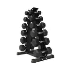 Hex Dumbbell Set – 6 Pairs with A6 Tree Rack in UK