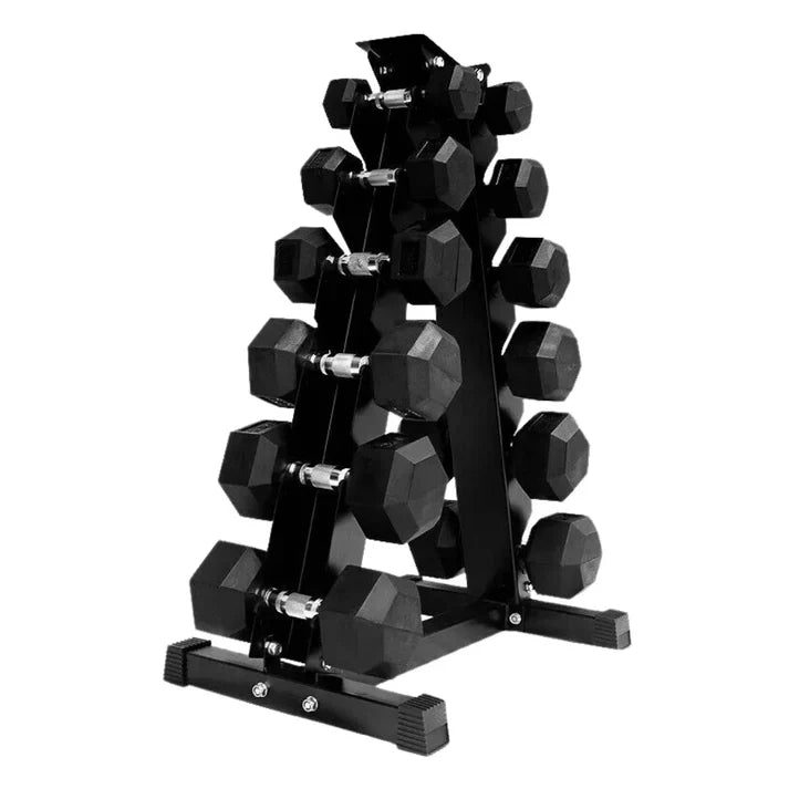 Hex Dumbbell Set – 6 Pairs with A6 Tree Rack in UK